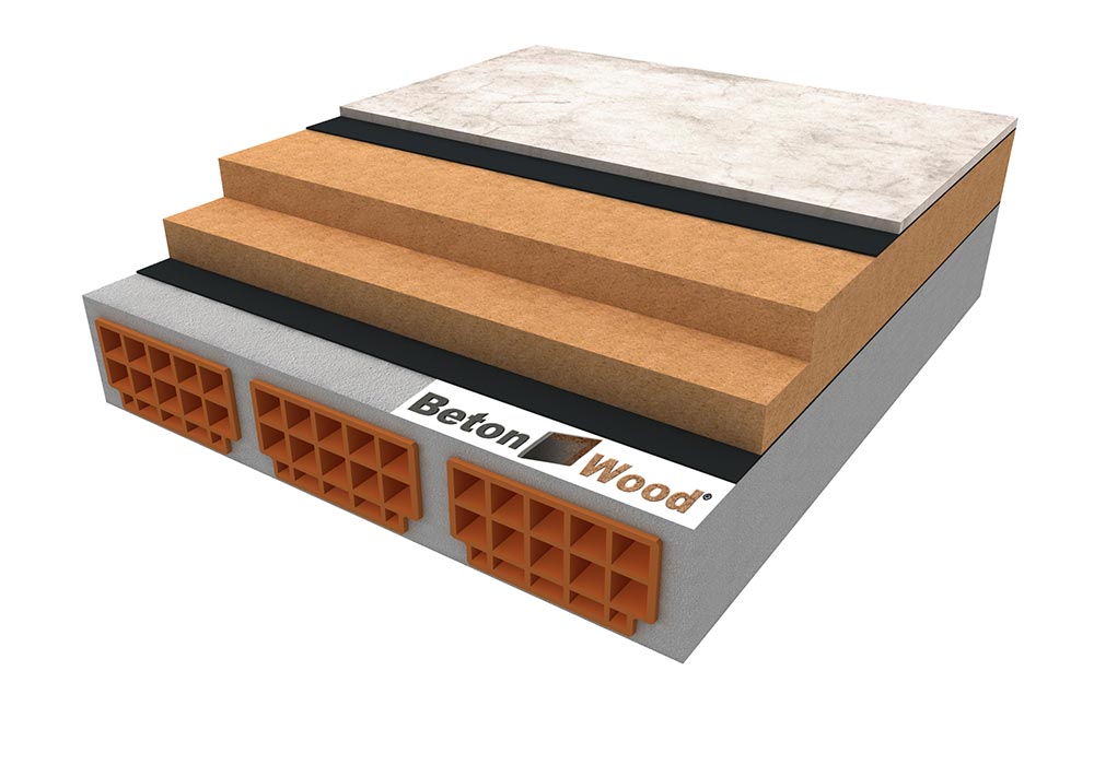 Solaio per edifici ad energia quasi zero in fibra di legno e cementolegno